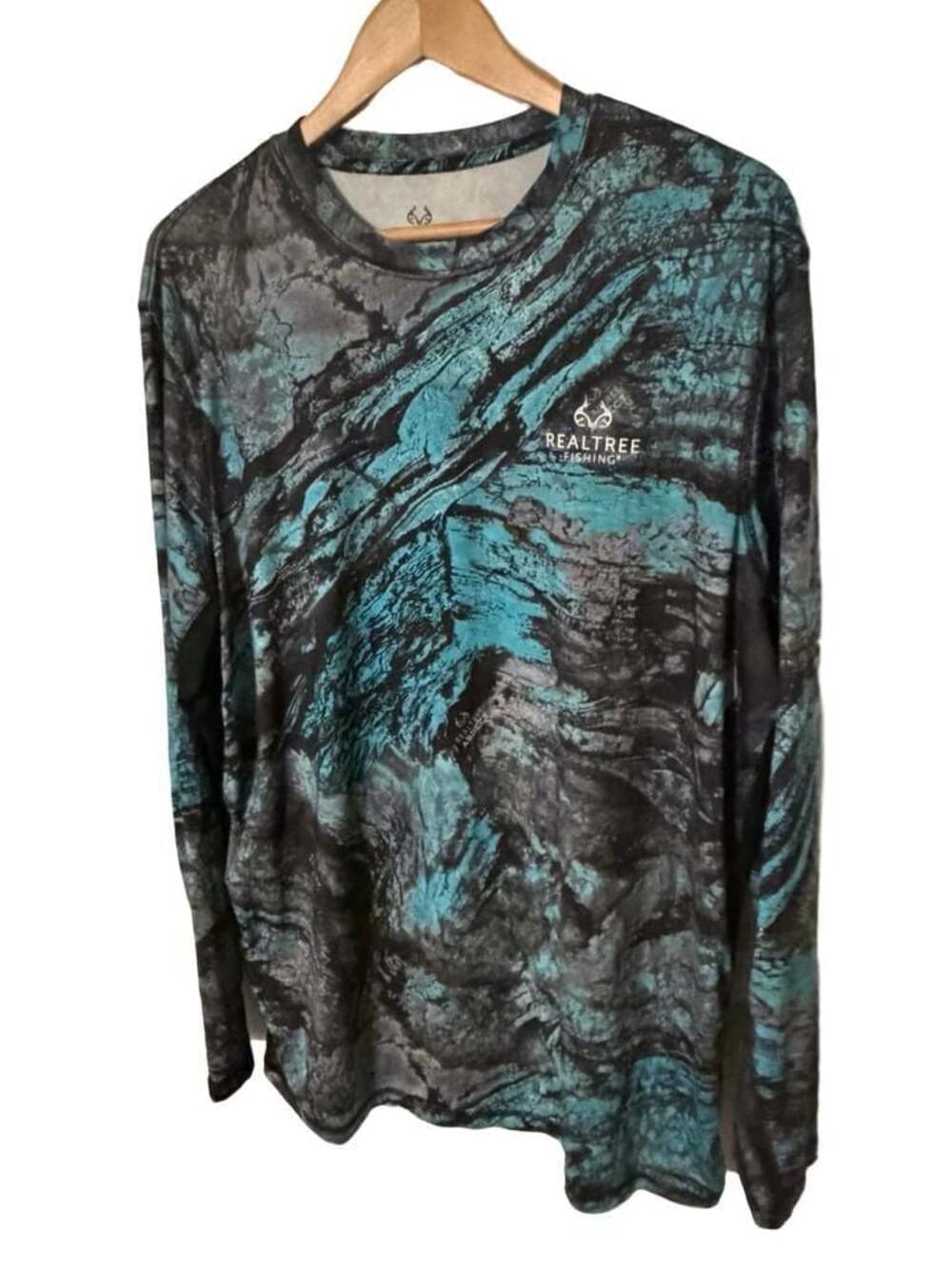 Realtree Fishing Aspect Cenote Long Sleeve Performance Fishing Shirt XL